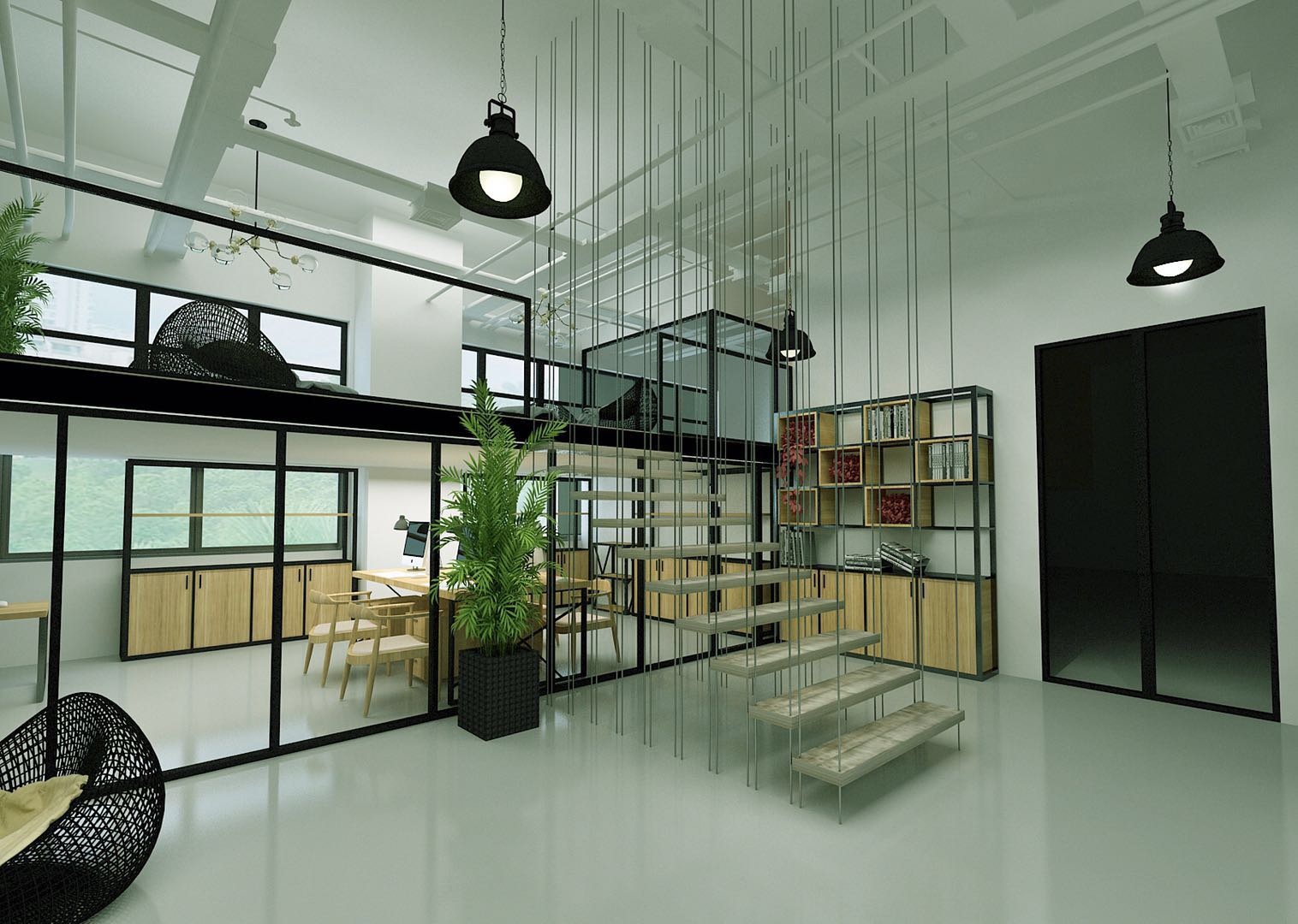 上海廠房辦公室裝修圖片